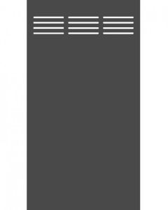 Sichtschutzzaun System Board schiefer Slot Design 120 x 180 cm 2730