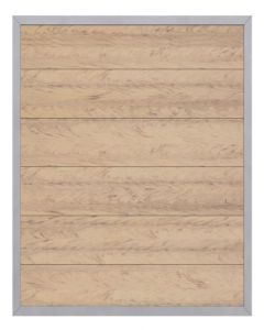 Sichtschutzzaun Design WPC ALU sand (180 x 180 cm) 2440 