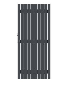 Sichtschutzzaun Squadra Alu Tor DIN Links anthrazit 98 x 180 cm 2552 