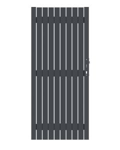 Sichtschutzzaun Squadra Alu Tor DIN Rechts anthrazit 98 x 180 cm 2553