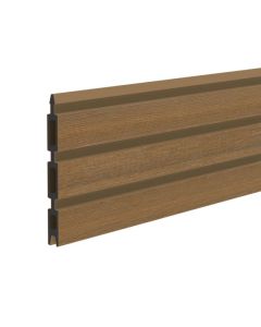 SYSTEM NEO WPC Platinum Einzelprofil teak-braun 15 x 178 cm