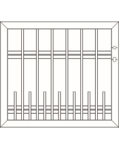 Osmo Alu-Fence Square Tor DIN L 100 x 89 cm Aluminium Anthrazit