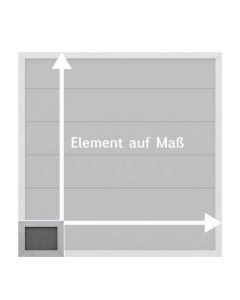 Sichtschutzzaun Design WPC ALU anthrazit (auf Maßbreite und Maßhöhe) Sondermaß 2291