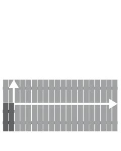 Sichtschutzzaun Squadra Alu anthrazit Zaun auf Maß, Sondermaß 2428