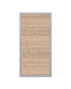 Sichtschutzzaun Design WPC ALU sand (90 x 180 cm) 2441