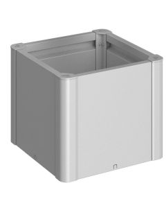 Biohort Pflanzbeet Belvedere Mini 53 x 53 cm Silber-Metallic 