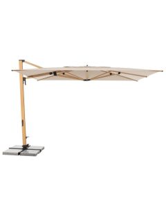 Doppler Alu Wood 400 x 300 cm Pendelschirm Natur