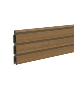 SYSTEM NEO WPC Platinum Einzelprofil teak-braun 15 x 178 cm