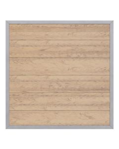 Sichtschutzzaun Design WPC ALU sand (180 x 180 cm) 2440 